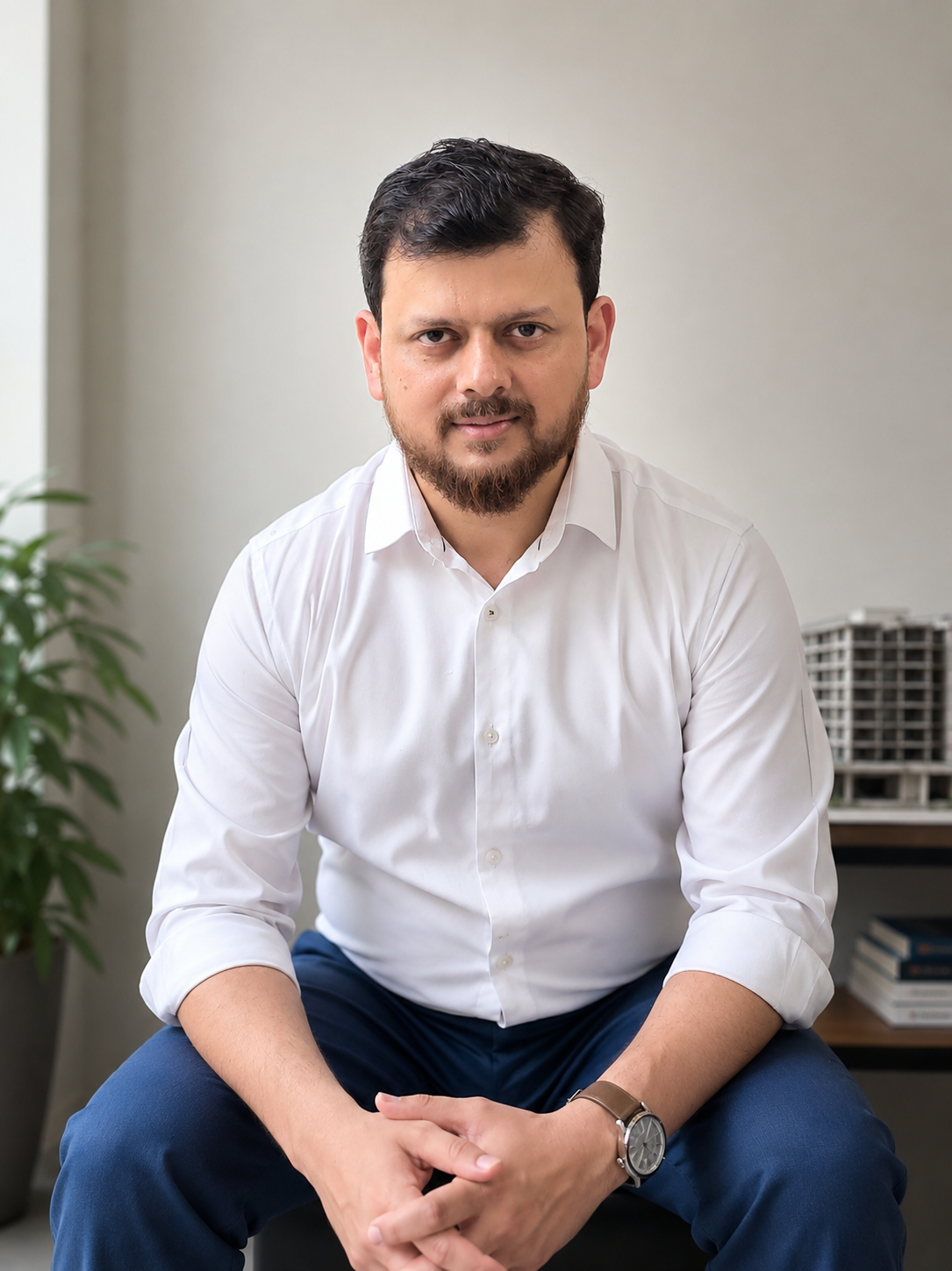 Prateek Singhal, BIM instructor, seated portrait